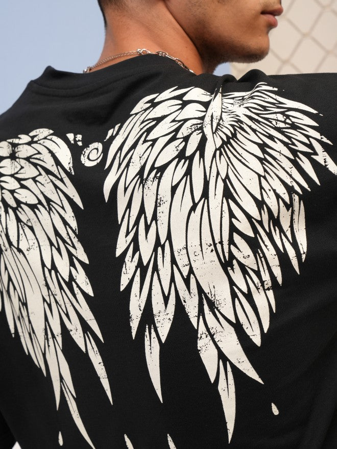 BLACK ANGEL WINGS TSHIRT