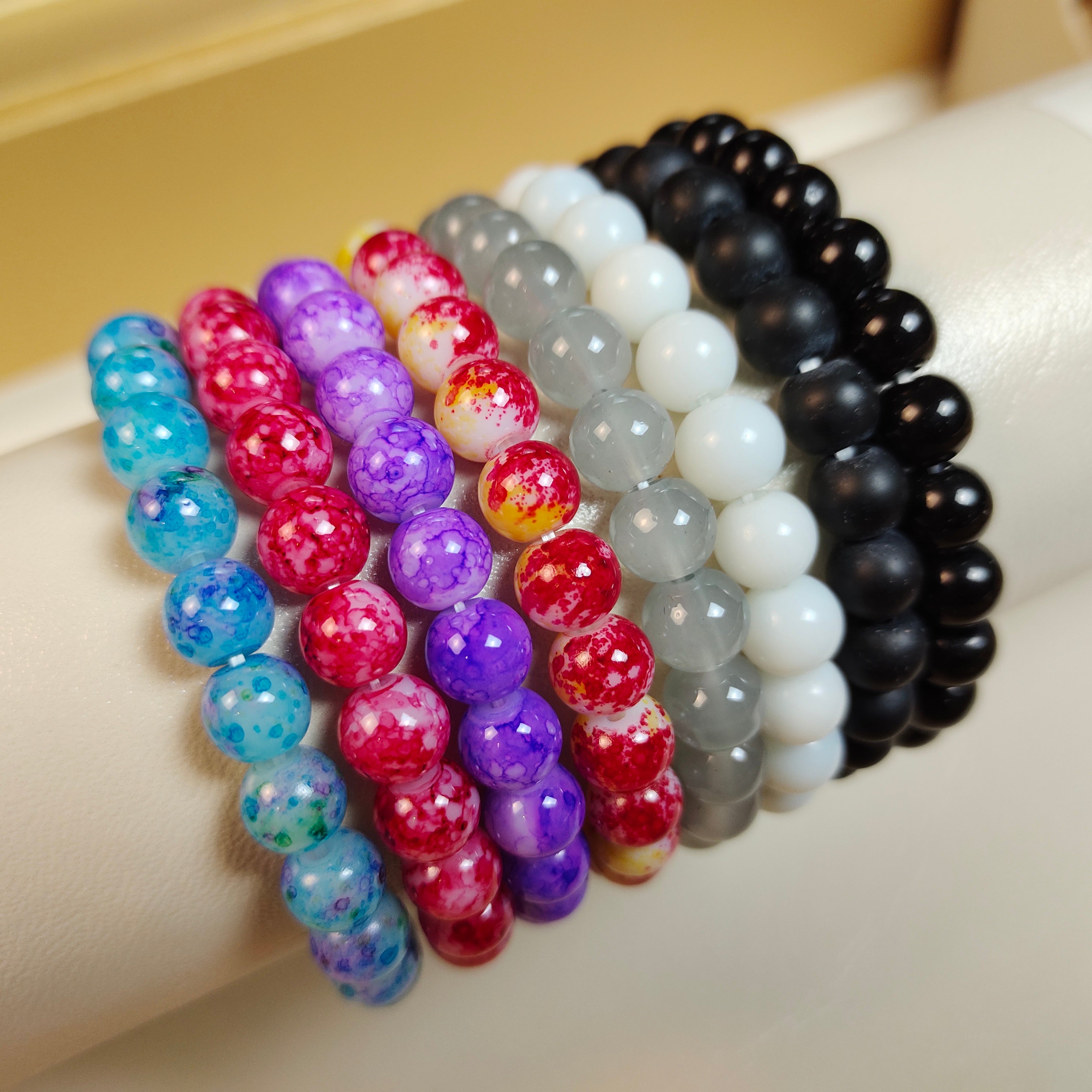 Pack of 8 Stone Beads For Women