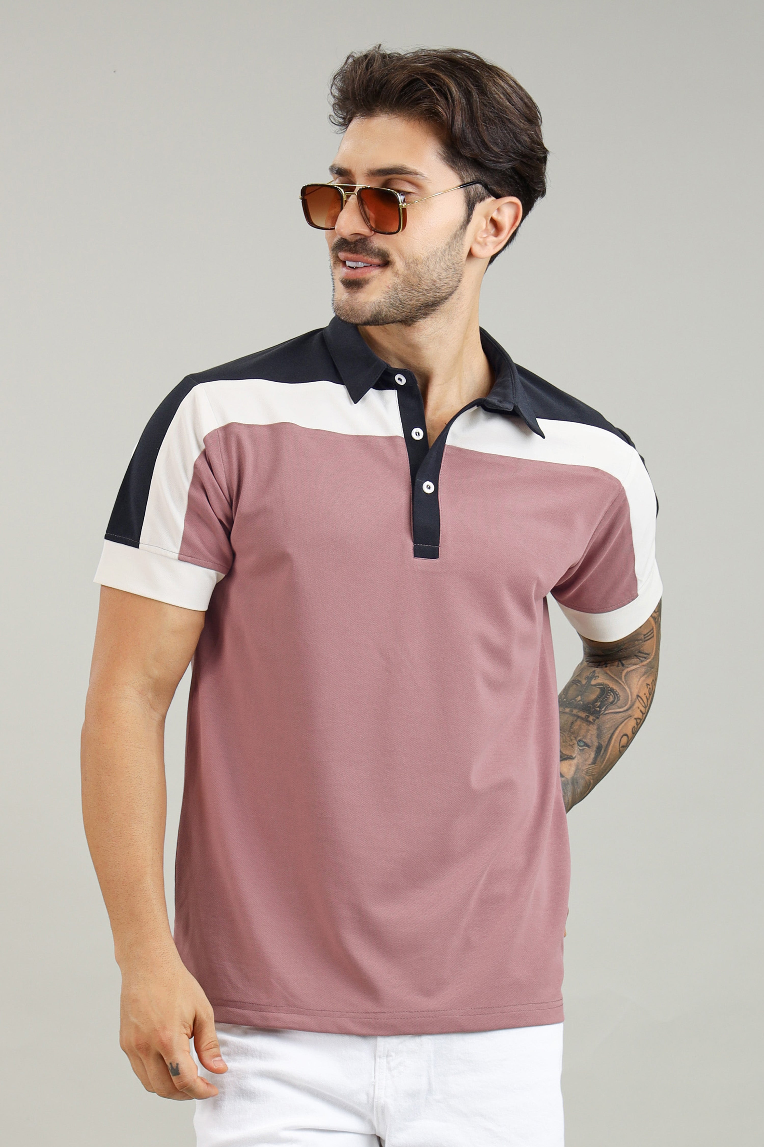 Signature Men's Onion Pink Polo T-Shirt