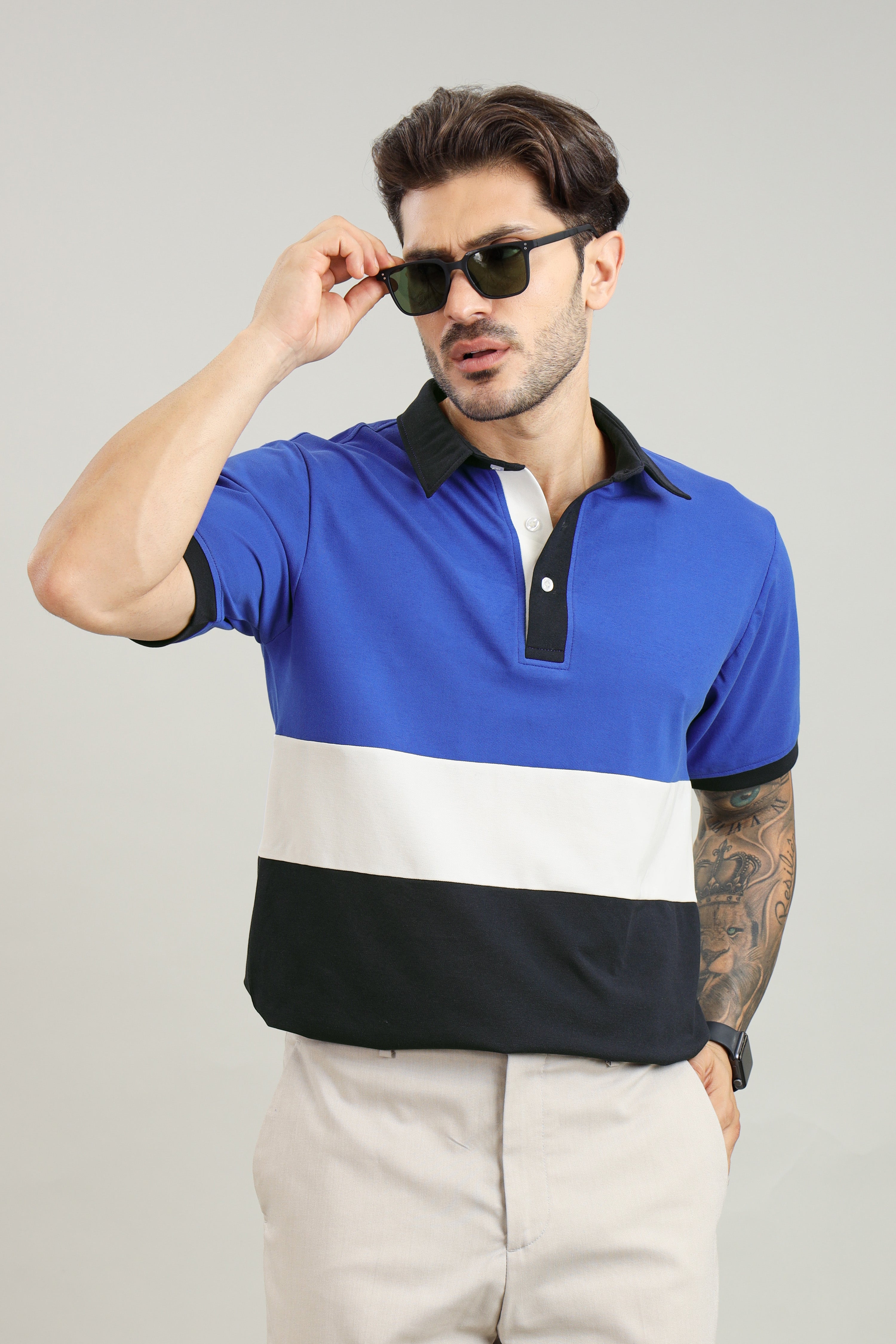 Signature Men's Royal Blue Polo T-Shirt