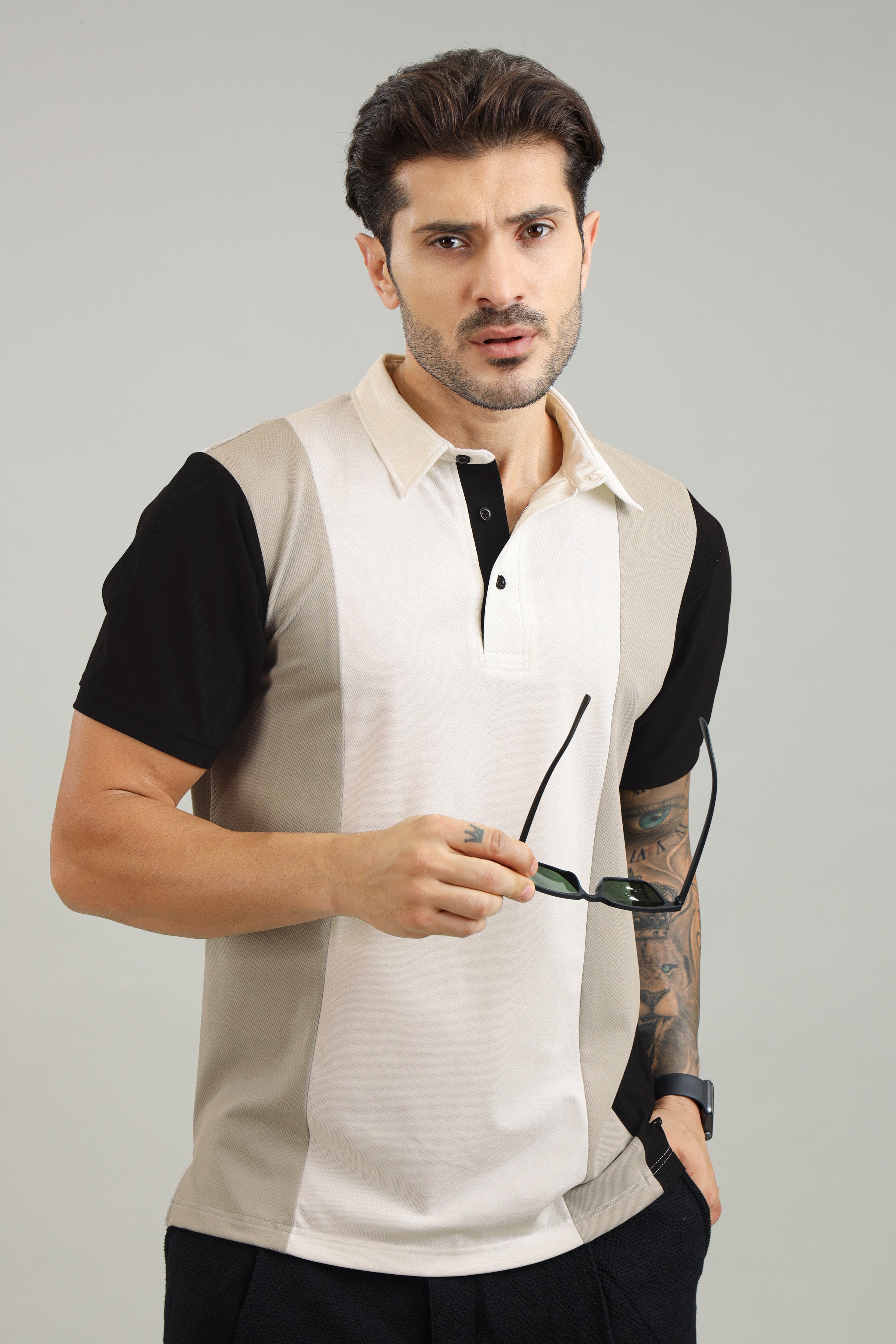 Signature Men's Vertical Polo T-Shirt