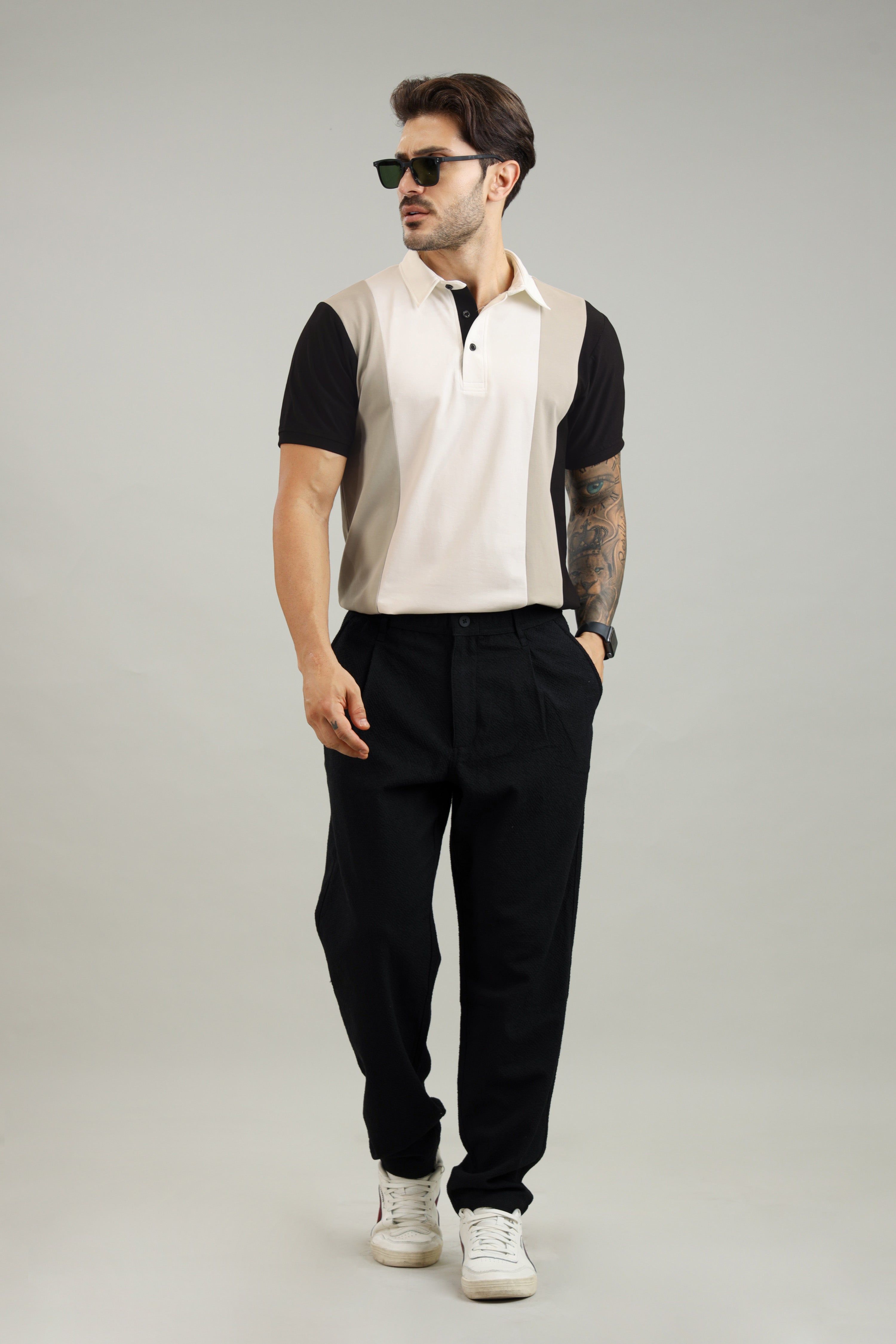 Signature Men's Vertical Polo T-Shirt