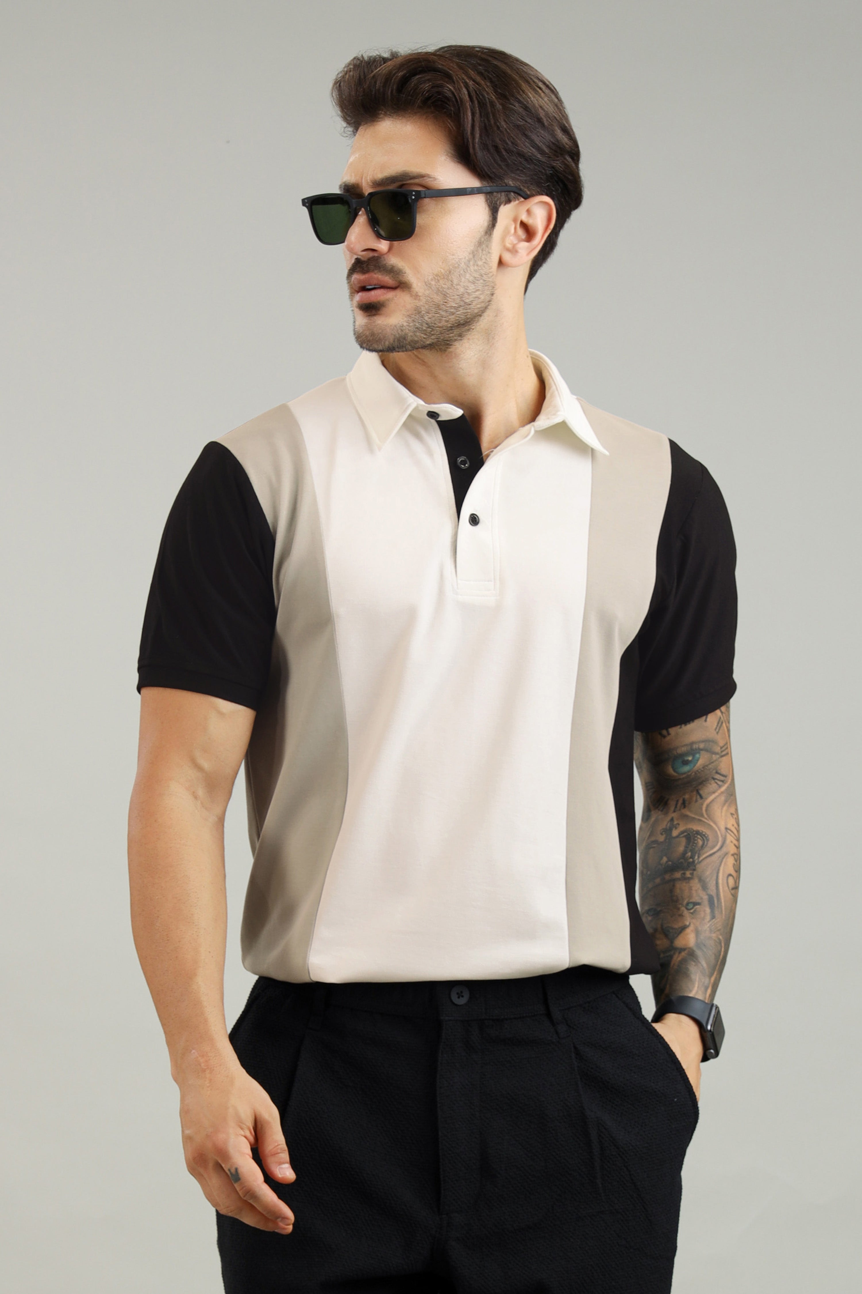 Signature Men's Vertical Polo T-Shirt