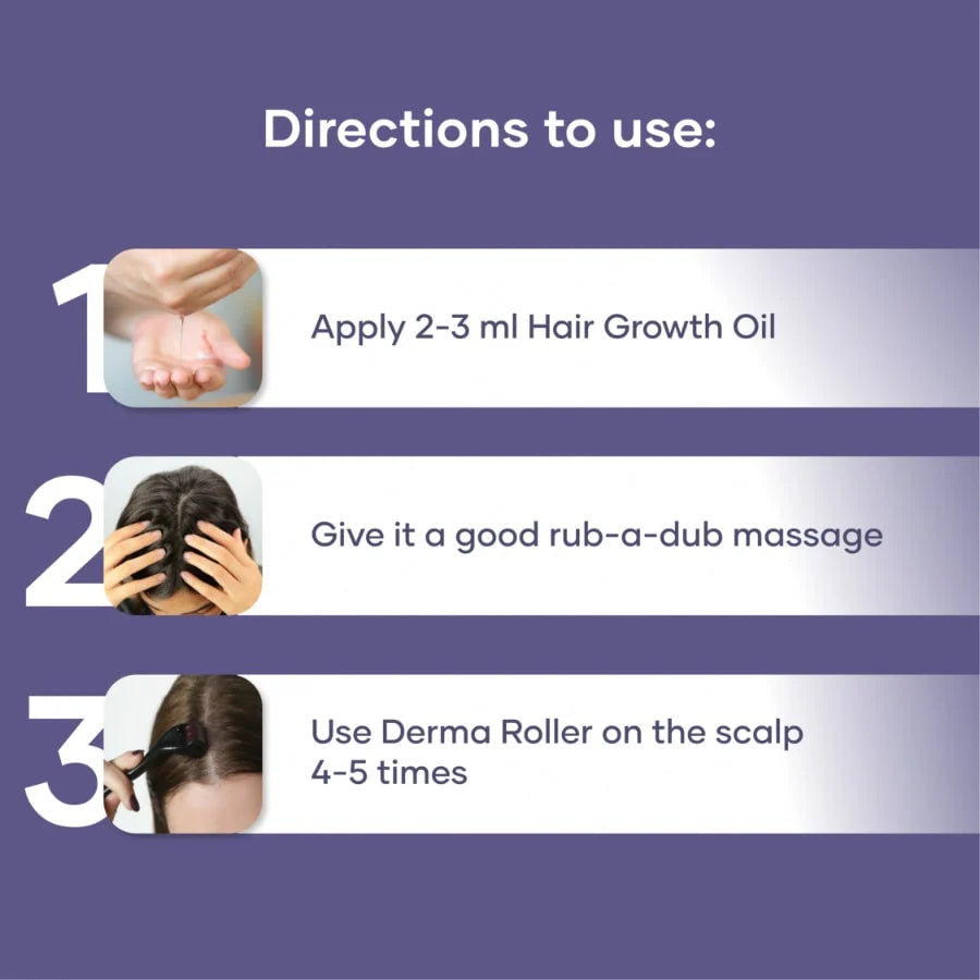 Hair Growth Booster Oil + Derma Roller