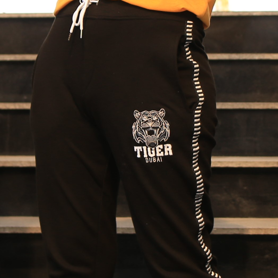 Tiger Black Casual Trouser