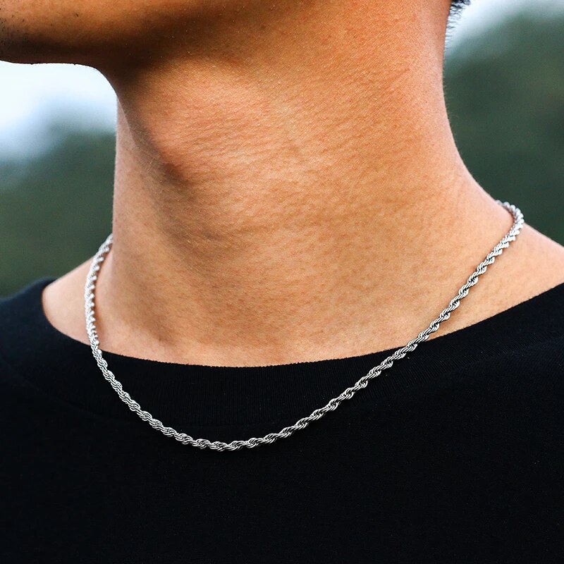 Silver Double Rope Chain