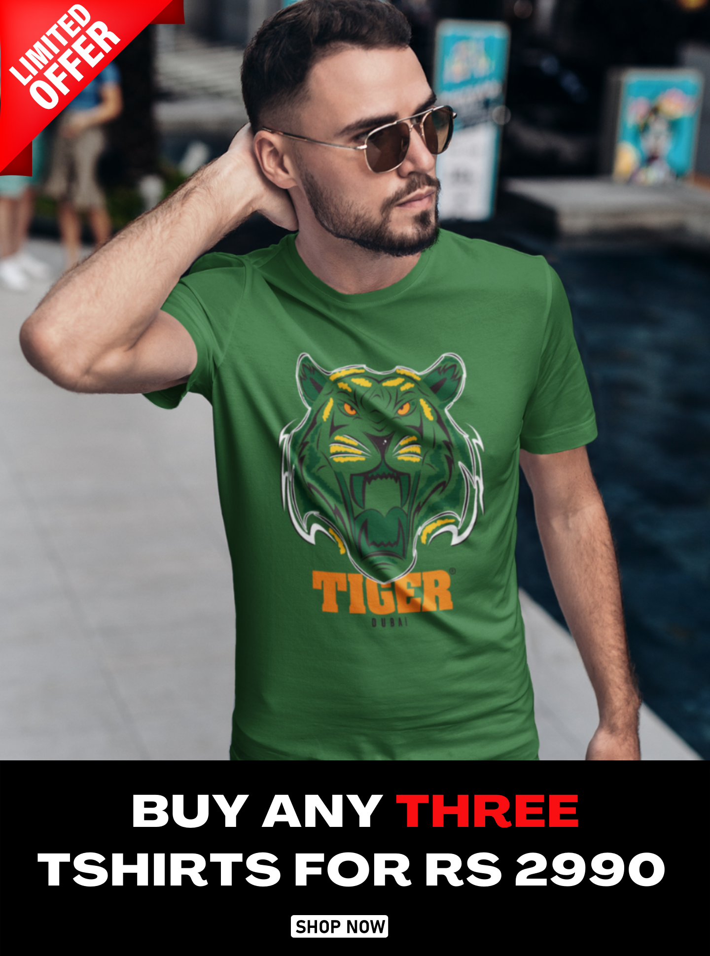 Bundle of 3 Tiger T-Shirts